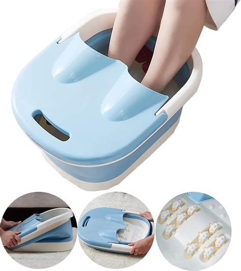 Foot bath amazon - Inflatable Foot Bath Bucket Foldable Inflatable Pedicure Foot Bath Tub Collapsible Foot Soak TubCollapsible Foot Bath Basin Folding Inflatable Feet Spa Bath Basin. 1. $1349 ($13.49/Count) Save 15% at checkout. FREE delivery Mon, Aug 28 on $25 of items shipped by Amazon. Only 15 left in stock - order soon.